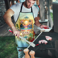 Aloha Hawaii Turtle Apron Retro Style - Polynesian Pride