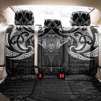 New Zealand Aotearoa Back Car Seat Cover Maori Manta Ray Moko Black - Polynesian Pride