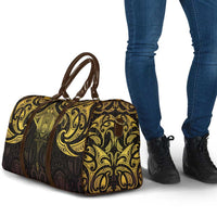 New Zealand Aotearoa Travel Bag Maori Manta Ray Moko Gold LT05 - Polynesian Pride