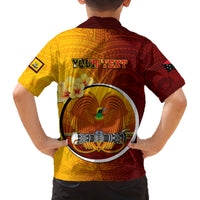 Personalized Papua New Guinea Western Province Kid Hawaiian Shirt Mix Coat Of Arms Polynesian Pattern LT05 - Polynesian Pride