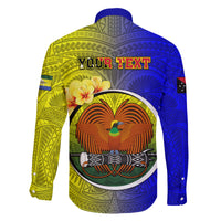 Personalized Papua New Guinea Morobe Province Family Matching Off Shoulder Maxi Dress and Hawaiian Shirt Mix Coat Of Arms Polynesian Pattern LT05 - Polynesian Pride