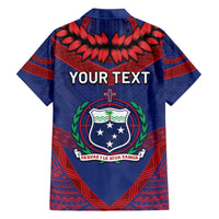 Personalised FAST Party Samoa Family Matching Short Sleeve Bodycon Dress and Hawaiian Shirt Samoan Coat Of Arms Ulafala Style LT05 - Polynesian Pride
