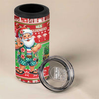 Mele Kalikimaka Hawaii Christmas 4 in 1 Can Cooler Tumbler Funny Santa 67 Gen Alpha Slang LT05 - Polynesian Pride