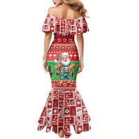 Mele Kalikimaka Hawaii Christmas Family Matching Mermaid Dress and Hawaiian Shirt Funny Santa 67 Gen Alpha Slang LT05 - Polynesian Pride