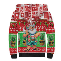 Mele Kalikimaka Hawaii Christmas Sherpa Hoodie Funny Santa 67 Gen Alpha Slang LT05 - Polynesian Pride