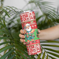 Mele Kalikimaka Hawaii Christmas Skinny Tumbler Funny Santa 67 Gen Alpha Slang LT05 - Polynesian Pride
