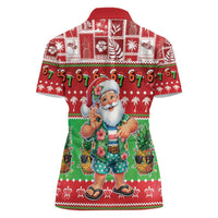 Mele Kalikimaka Hawaii Christmas Women Polo Shirt Funny Santa 67 Gen Alpha Slang LT05 - Polynesian Pride
