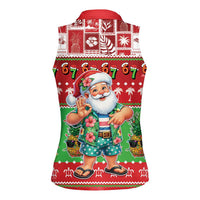 Mele Kalikimaka Hawaii Christmas Women Sleeveless Polo Shirt Funny Santa 67 Gen Alpha Slang LT05 - Polynesian Pride