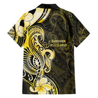 Sarcoma Awareness Family Matching Short Sleeve Bodycon Dress and Hawaiian Shirt You Are Stronger Than Sarcoma LT05 - Polynesian Pride