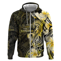 Sarcoma Awareness Zip Hoodie You Are Stronger Than Sarcoma