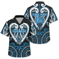 Custom Aotearoa Ngati Kahungunu Family Matching Tank Maxi Dress and Hawaiian Shirt Maori Tribal Pattern