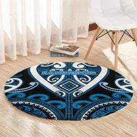Aotearoa Ngati Kahungunu Round Carpet Maori Tribal Pattern