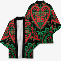 Custom Aotearoa Ngai Tuhoe Kimono Maori Tribal Pattern