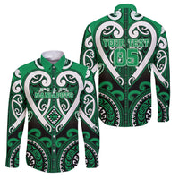 Custom Aotearoa Ngati Maniapoto Family Matching Off Shoulder Short Dress and Hawaiian Shirt Maori Tribal Pattern