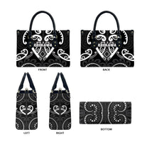 Aotearoa Ngati Raukawa Leather Bag Maori Tribal Pattern
