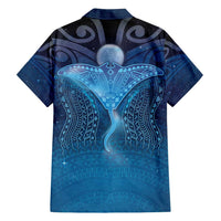Polynesia Manta Ray Family Matching Off Shoulder Short Dress and Hawaiian Shirt Let's The Sea Set You Free LT05 - Polynesian Pride