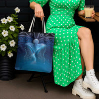 Polynesia Manta Ray Tote Bag Let's The Sea Set You Free - Polynesian Pride