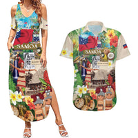 Samoa Culture Couples Matching Summer Maxi Dress and Hawaiian Shirt Embracing The Spirit LT05 Beige - Polynesian Pride