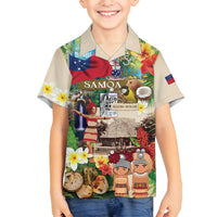 Samoa Culture Family Matching Tank Maxi Dress and Hawaiian Shirt Embracing The Spirit LT05 Son's Shirt Beige - Polynesian Pride