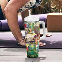 Samoa Culture Tumbler With Handle Embracing The Spirit
