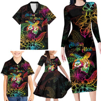 Hawaii Pride Family Matching Long Sleeve Bodycon Dress and Hawaiian Shirt Aloha Is Aloha LT05 - Polynesian Pride