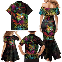 Hawaii Pride Family Matching Mermaid Dress and Hawaiian Shirt Aloha Is Aloha LT05 - Polynesian Pride