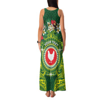 Personalized American Samoa Manua Cession Day Family Matching Tank Maxi Dress and Hawaiian Shirt Up Up The Moa LT05 - Polynesian Pride