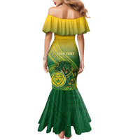 Personalized Leone High School Family Matching Mermaid Dress and Hawaiian Shirt Leone Lion LT05 - Polynesian Pride