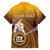 Personalized Tafuna High School Family Matching Short Sleeve Bodycon Dress and Hawaiian Shirt Polynesian Warrior LT05 - Polynesian Pride