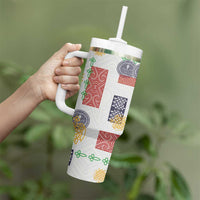 Vintage Lapita Tumbler With Handle Iconic Double Face Pattern