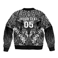 Custom New Zealand Fishing Bomber Jacket Aotearoa Maori Koru - Polynesian Pride