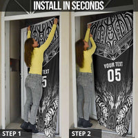 Custom New Zealand Fishing Door Cover - Aotearoa Maori Koru LT05 - Polynesian Pride