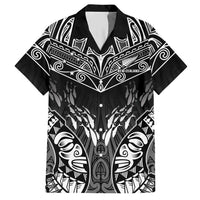 Custom New Zealand Fishing Hawaiian Shirt Aotearoa Maori Koru LT05 Black - Polynesian Pride