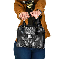 Custom New Zealand Fishing Shoulder Handbag Aotearoa Maori Koru - Polynesian Pride