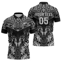 Custom New Zealand Fishing Zipper Polo Shirt Aotearoa Maori Koru LT05 - Polynesian Pride