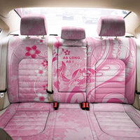 Memorial Pink Breast Cancer Awareness Back Car Seat Cover Plumeria Floral Tribal Pattern LT05 - Polynesian Pride