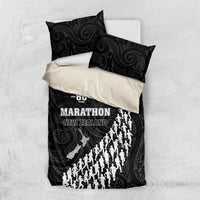 New Zealand Marathon Beach Blanket Maori Style LT05 US Twin 172cm x 218cm Black - Polynesian Pride