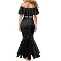 Custom New Zealand Marathon Family Matching Mermaid Dress and Hawaiian Shirt Maori Style LT05 - Polynesian Pride