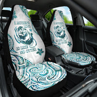 New Zealand Aotearoa Hari Ra Mama Car Seat Cover A Mother's Love Is Like No Otter LT05 One Size White - Polynesian Pride