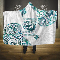 New Zealand Aotearoa Hari Ra Mama Hooded Blanket A Mother's Love Is Like No Otter LT05 One Size White - Polynesian Pride