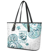 New Zealand Aotearoa Hari Ra Mama Leather Tote Bag A Mother's Love Is Like No Otter LT05 - Polynesian Pride