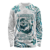 New Zealand Aotearoa Hari Ra Mama Long Sleeve Shirt A Mother's Love Is Like No Otter LT05 Unisex White - Polynesian Pride
