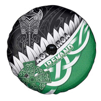 New Zealand And Ireland Rugby Spare Tire Cover Silver Fern With Celtic Cross LT05 - Polynesian Pride