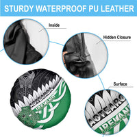 New Zealand And Ireland Rugby Spare Tire Cover Silver Fern With Celtic Cross LT05 - Polynesian Pride