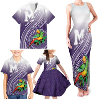 Personalized Manua High School Family Matching Tank Maxi Dress and Hawaiian Shirt Polynesian Tribal Pattern LT05 - Polynesian Pride