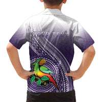 Personalized Manua High School Kid Hawaiian Shirt Polynesian Tribal Pattern