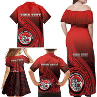Personalized Fagaitua High School Family Matching Off Shoulder Maxi Dress and Hawaiian Shirt Polynesian Tribal Pattern LT05 - Polynesian Pride
