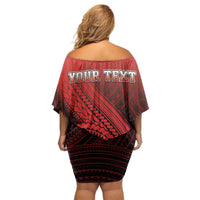Personalized Fagaitua High School Family Matching Off Shoulder Short Dress and Hawaiian Shirt Polynesian Tribal Pattern LT05 - Polynesian Pride