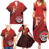 Personalized Fagaitua High School Family Matching Summer Maxi Dress and Hawaiian Shirt Polynesian Tribal Pattern LT05 - Polynesian Pride
