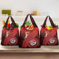 Fagaitua High School Grocery Bag Polynesian Tribal Pattern